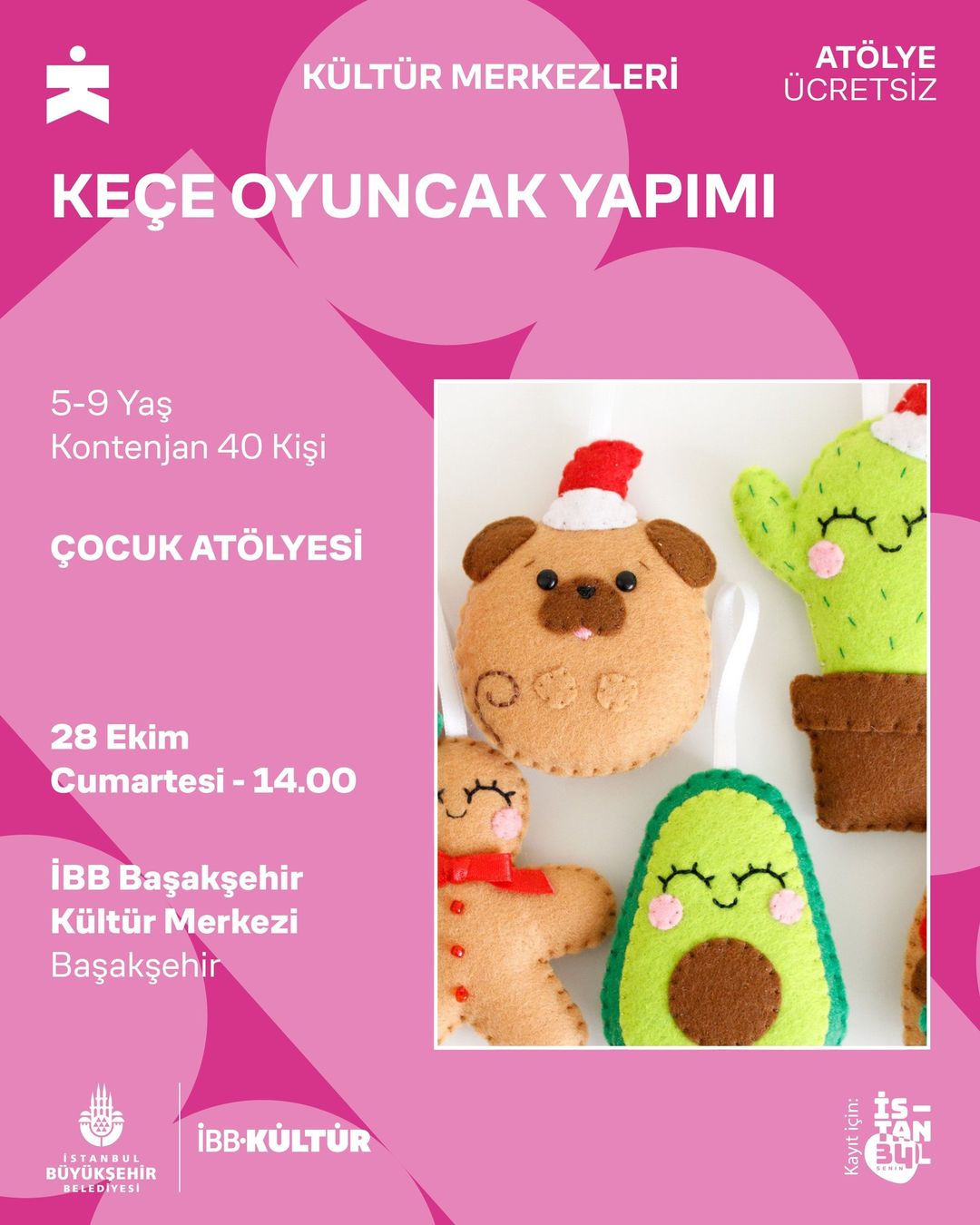 İBB - Keçe Oyuncak Yapımı Atölyesi