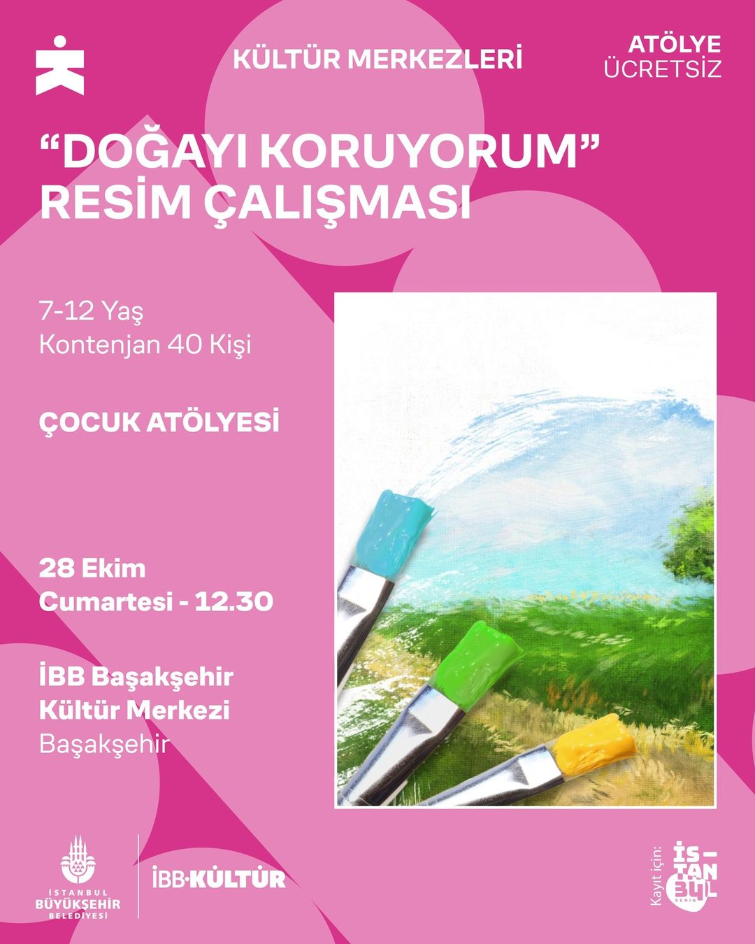 İBB - 'Doğayı Koruyorum' Resim Atölyesi