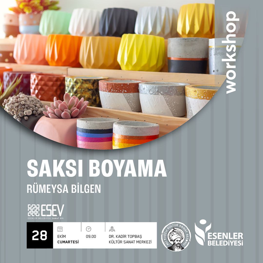 Esenler Belediyesi -  "Saksı Boyama" Etkinliği