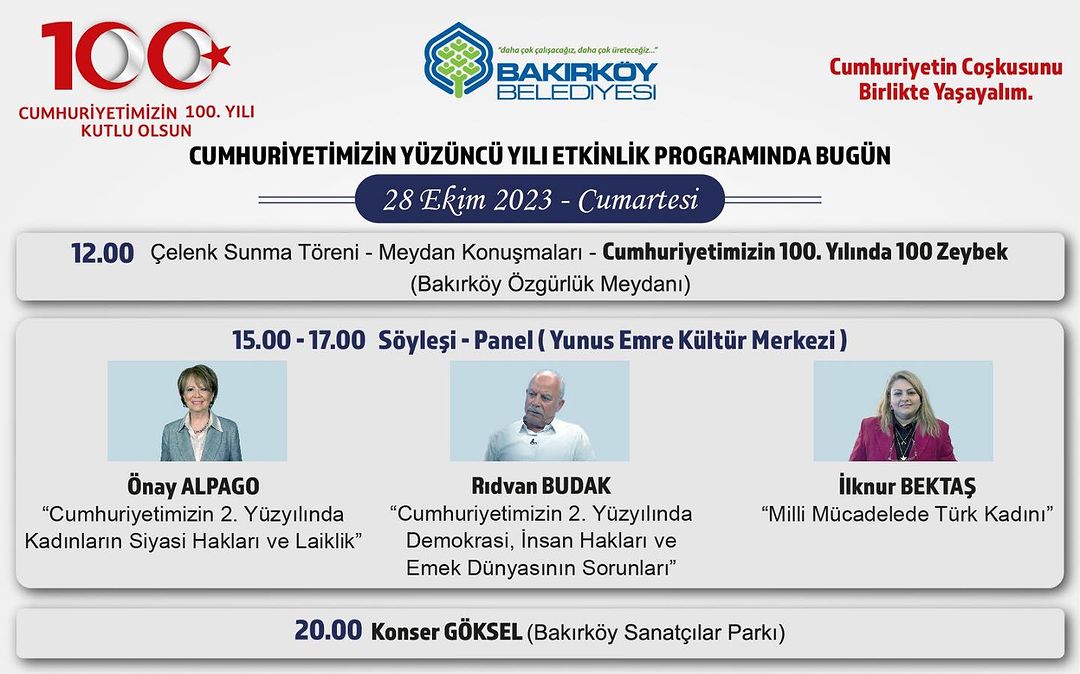 Bakırköy Belediyesi - Yüzüncü Yıl Etkinliği