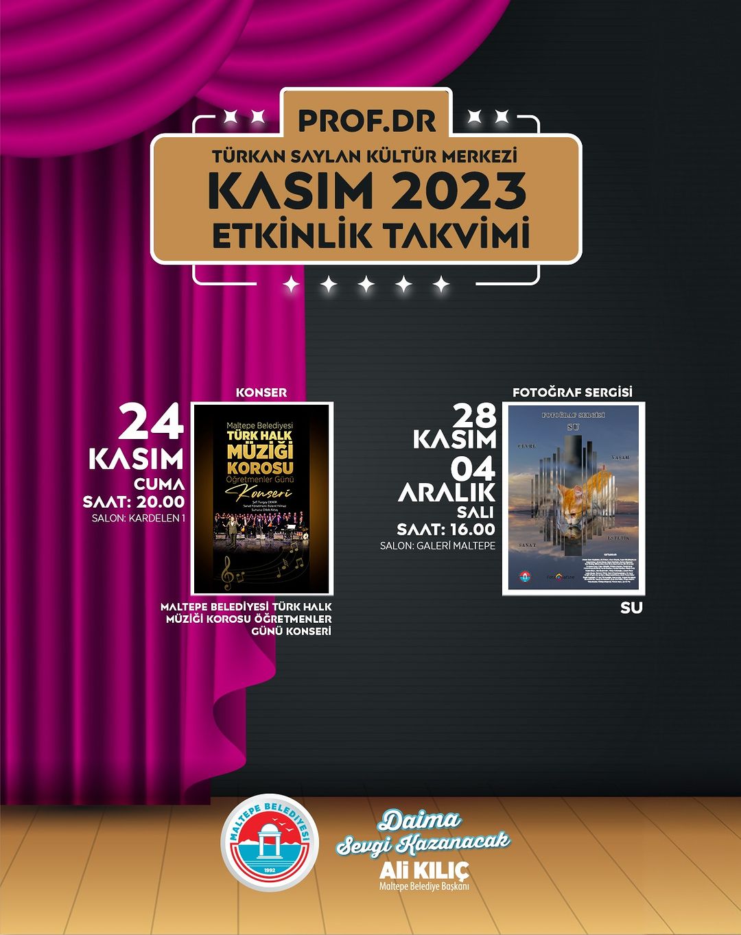 Maltepe Belediyesi - Maltepe Belediyesi Türk Halk Müziği Korosu Öğretmenler Günü Konseri