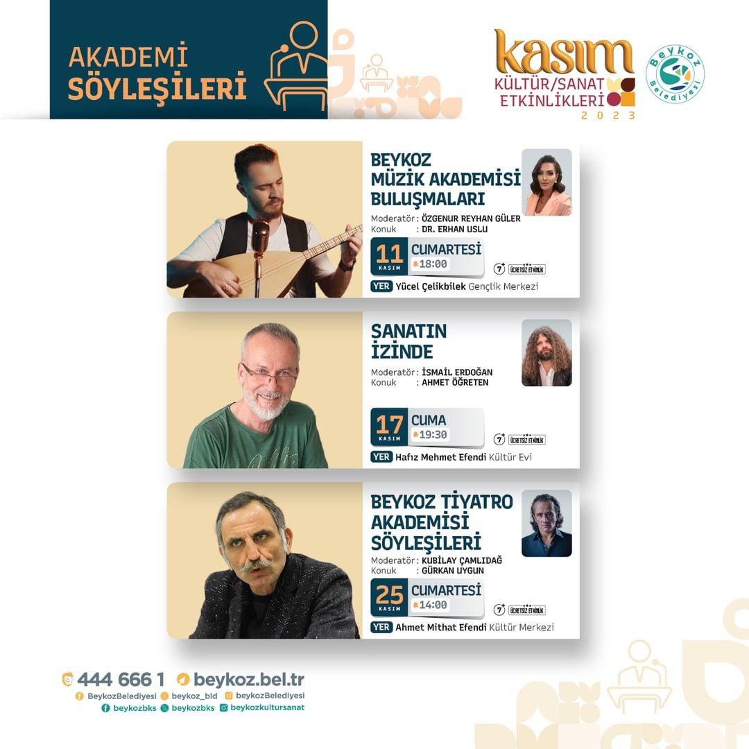 Beykoz Belediyesi - Akademi Söyleşileri