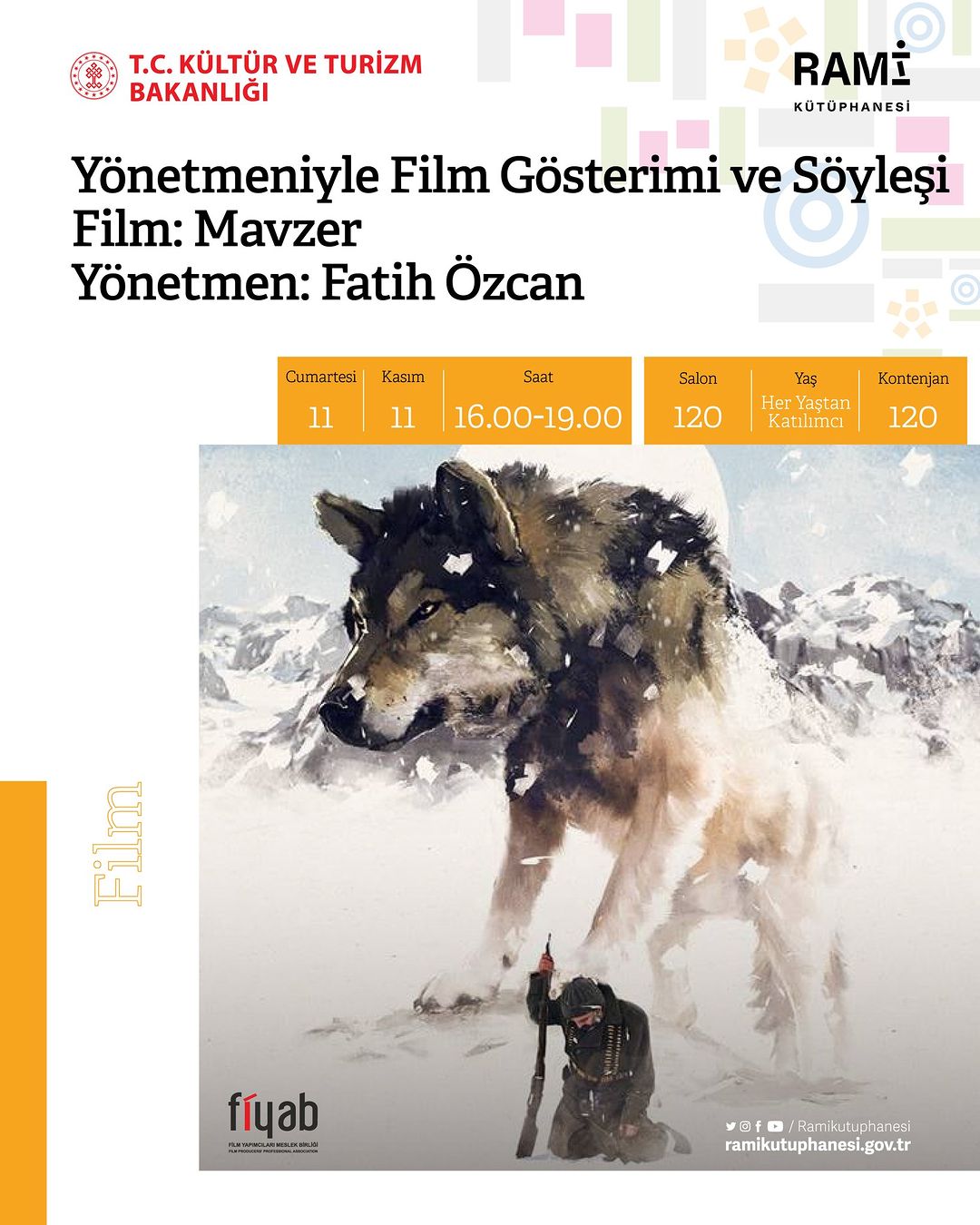 RAMİ KÜTÜPHANESİ -  Yönetmeniyle Film Gösterimi ve Söyleşi Film: Mavzer Yönetmen: Fatih Özcan 