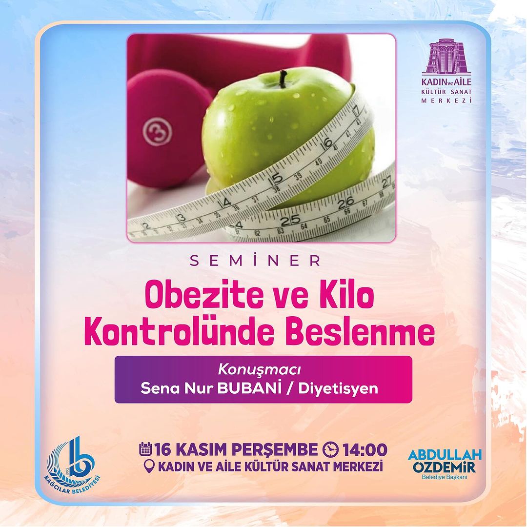 Bağcılar Belediyesi - Obezite ve Kilo Kontrolünde Beslenme