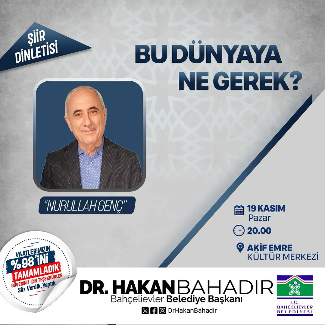 Bahçelievler Belediyesi - Bu Dünyaya Ne Gerek