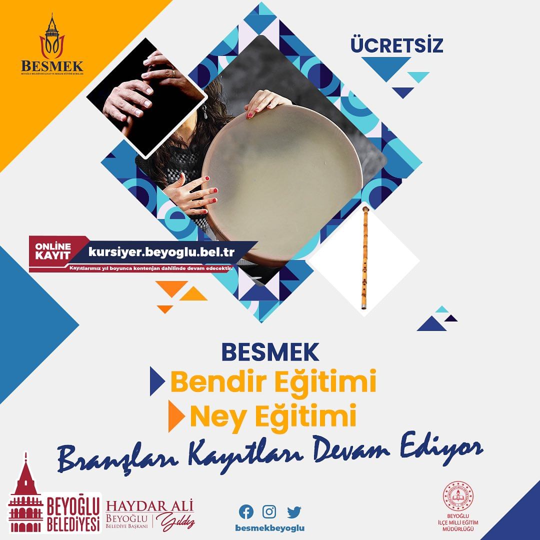 Beyoğlu Belediyesi - ESMEK Bendir ve Ney Eğitimi