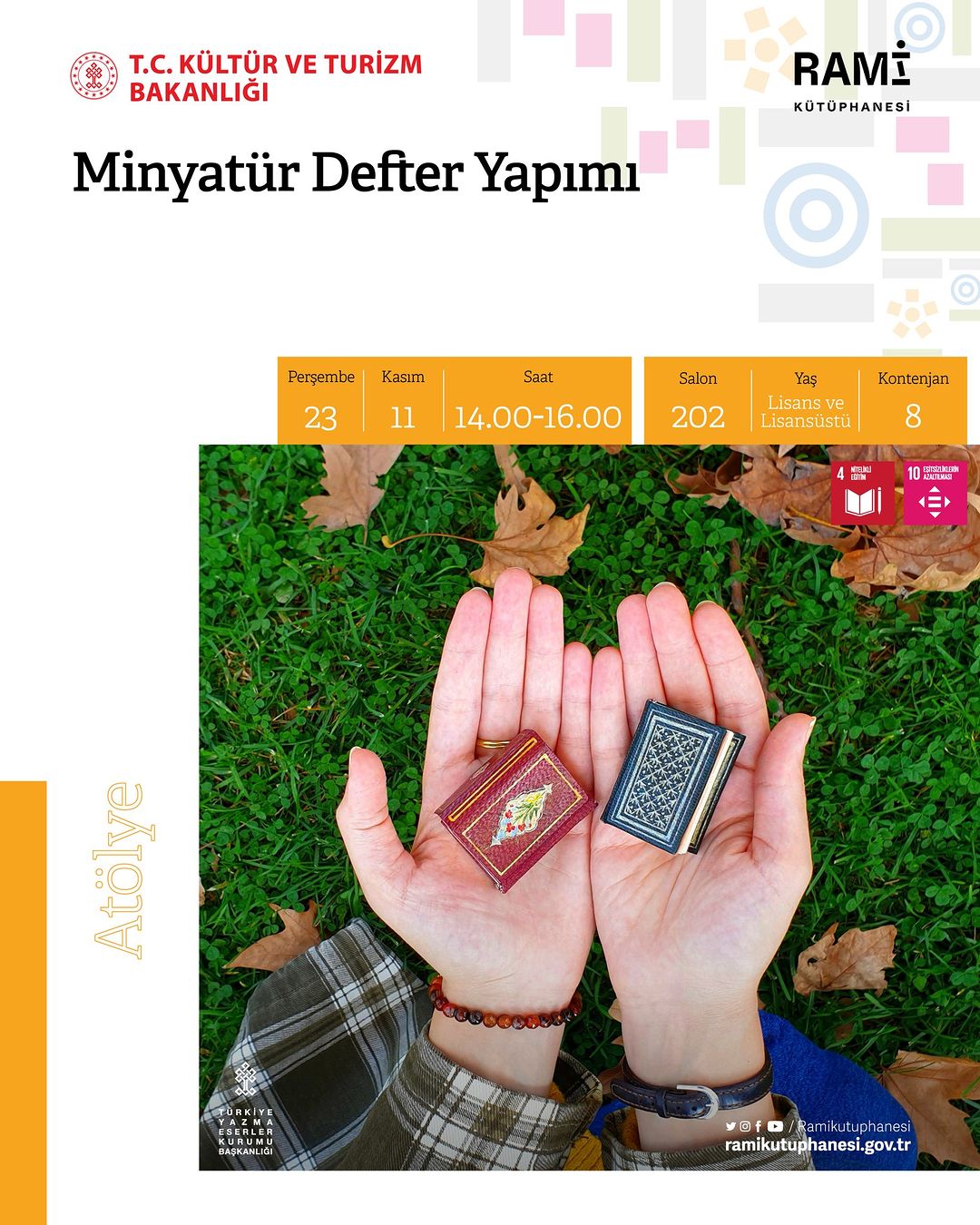 Rami Kütüphanesi -  Minyatür Defter Yapımı