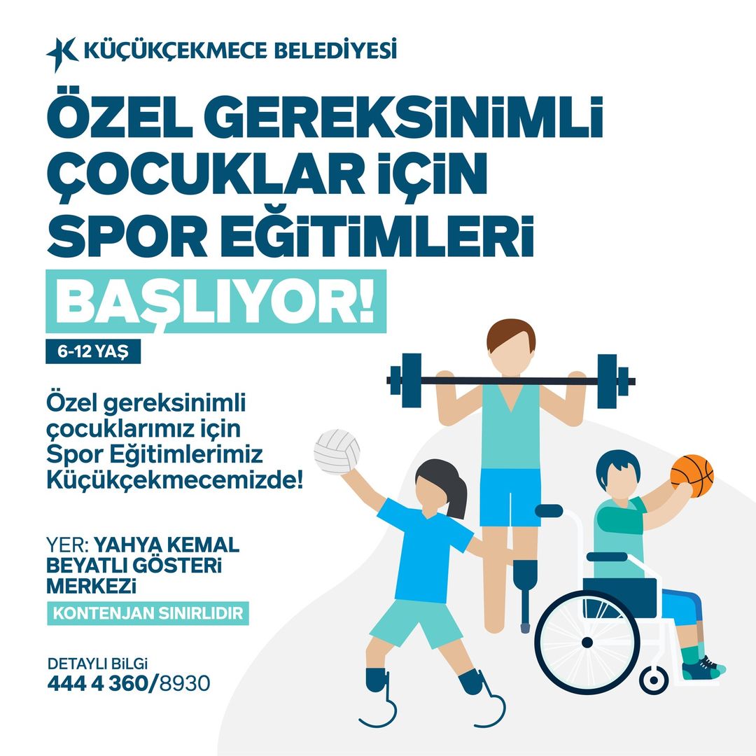 Küçükçekmece Belediyesi - Özel Gereksinimli Çocuklar İçin Spor Eğitimleri Başlıyor
