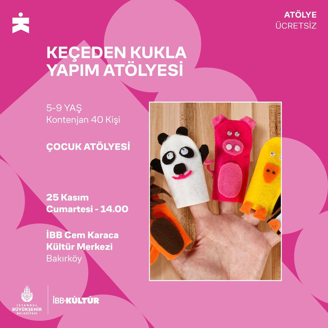 İBB Kültür - Keçeden Kukla Yapım Atölyesi