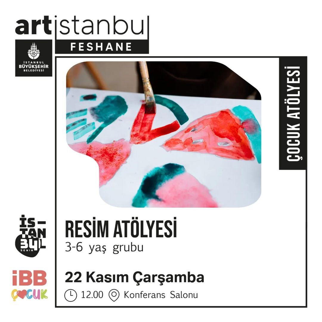3-6 Yaş Grubu için Resim Atölyesi