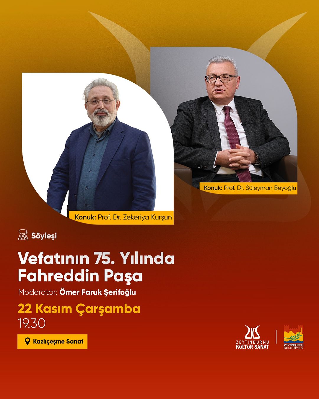 Zeytinburnu Belediyesi - Vefatının 75. Yılında Fahrettin Paşa Adlı Söyleşi 
