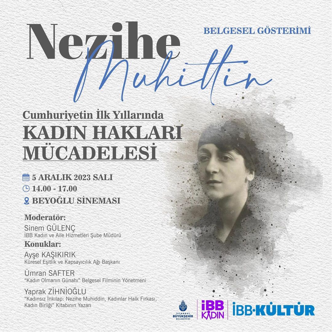 İBB - Cumhuriyet’in İlk Yıllarında Kadın Hakları Mücadelesi Programı