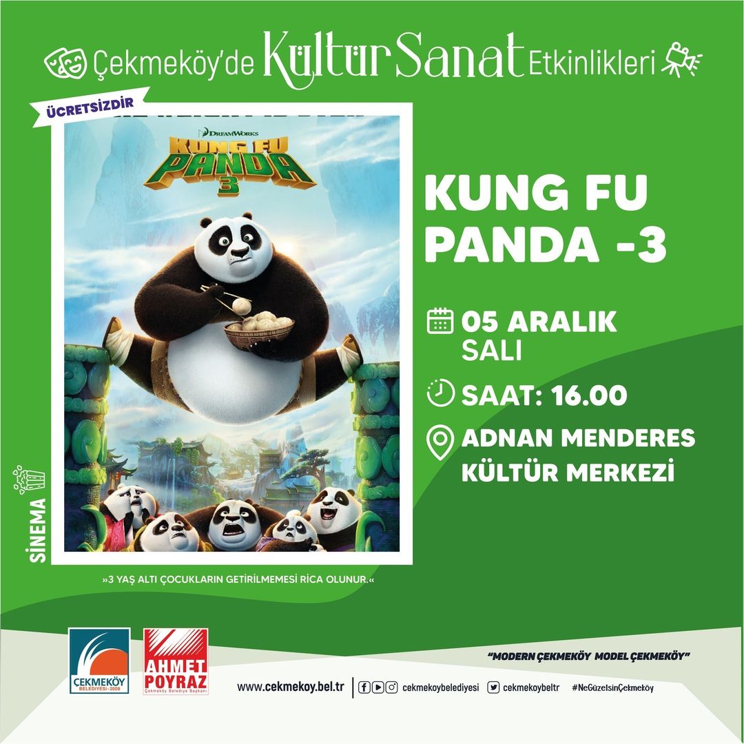 Çocuk Sineması “ Kung Fu Panda 3 “