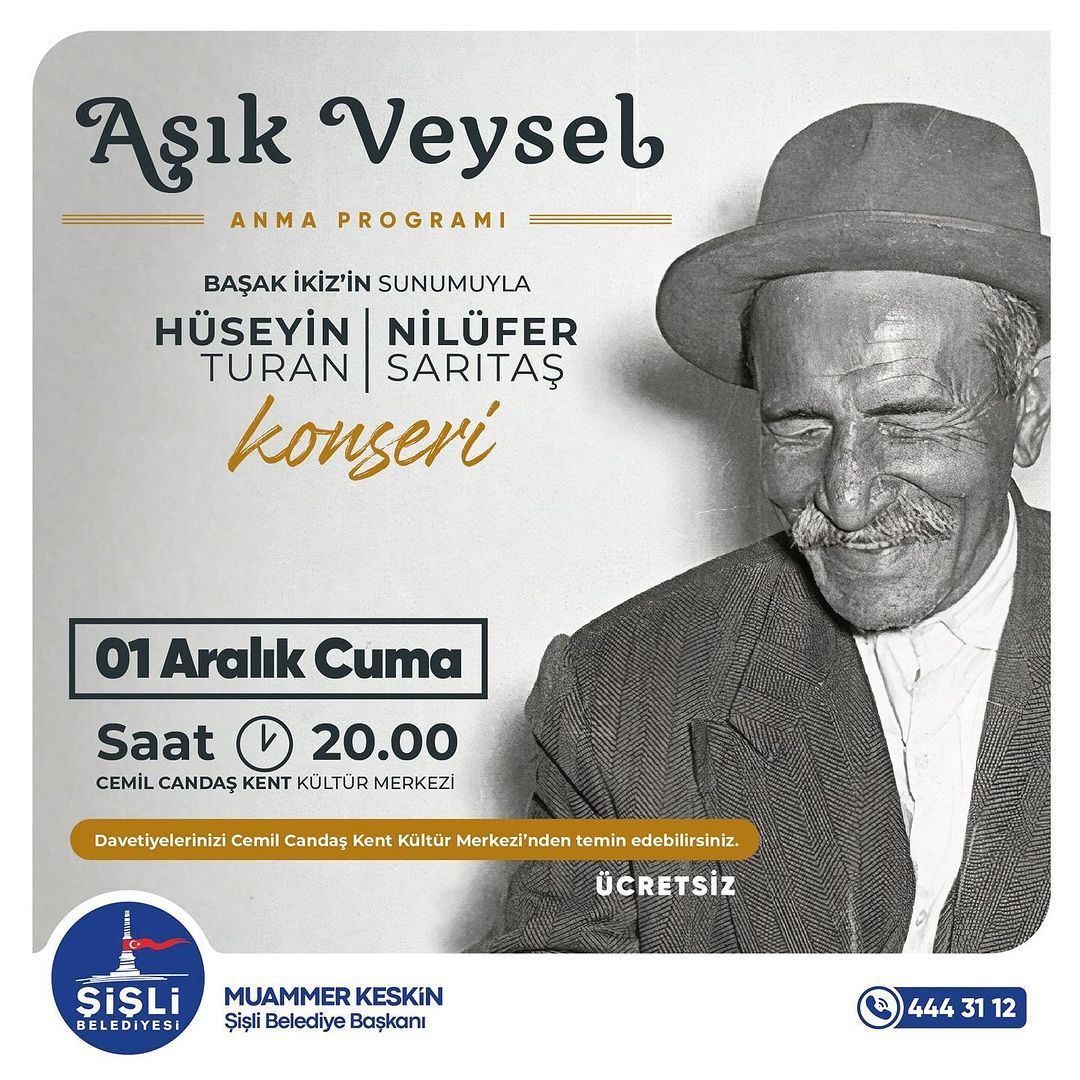 Şişli Belediyesi - Aşık Veysel Anma Programı