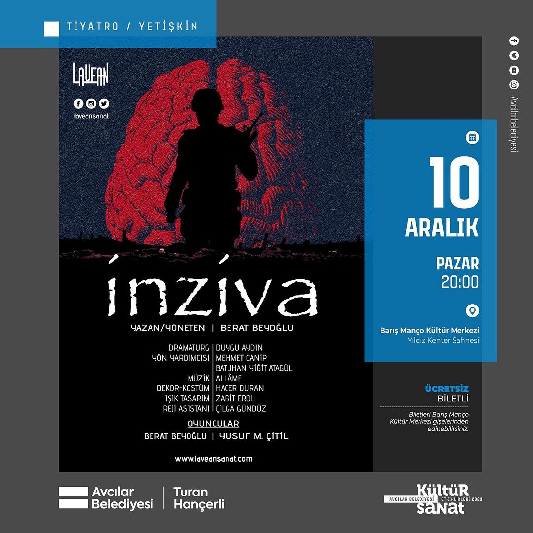 Avcılar Belediyesi - İnziva Adlı Yetişkin Tiyatrosu 