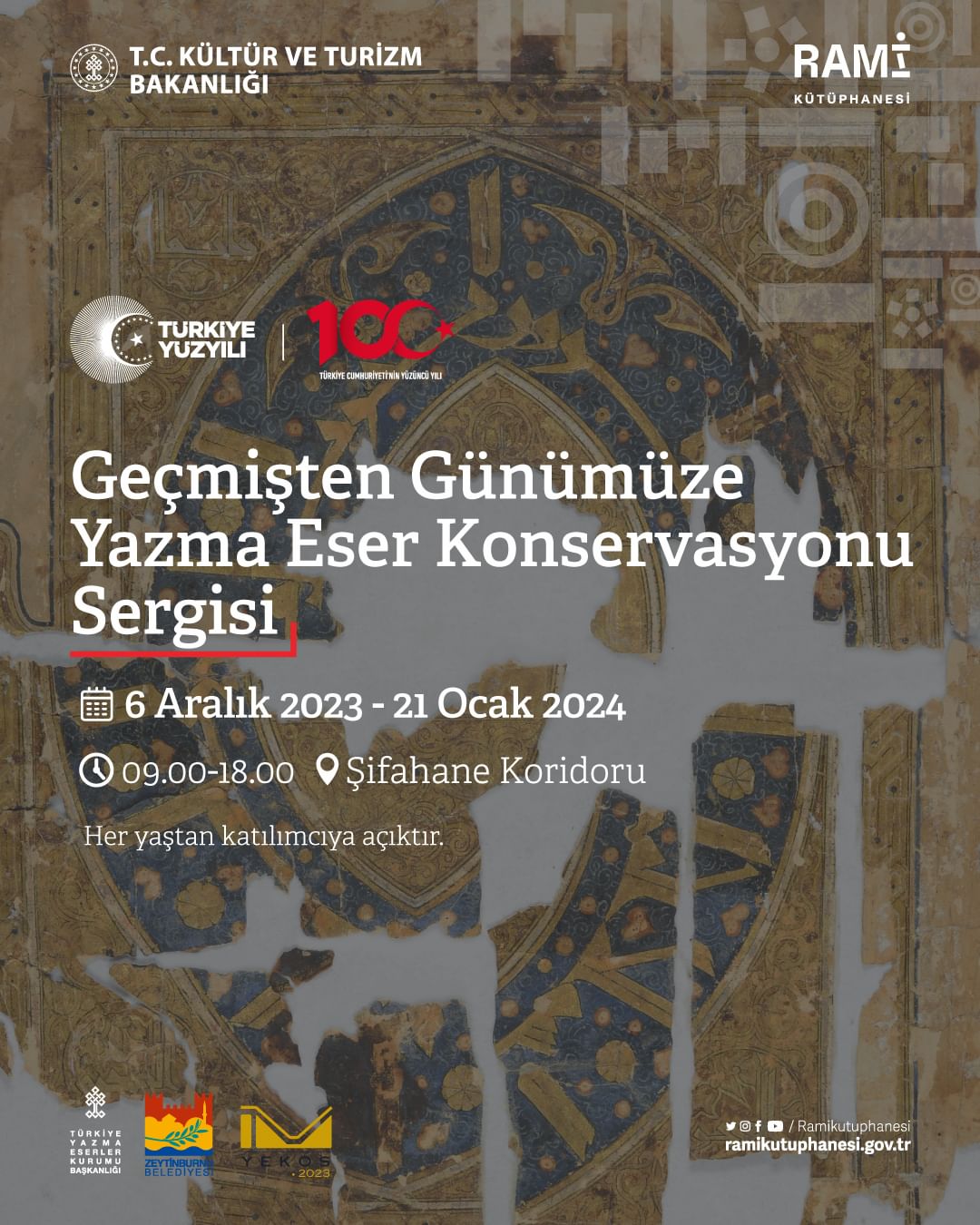 RAMİ KÜTÜPHANESİ -  Geçmişten Günümüze Yazma Eser Konservasyonu Sergisi 