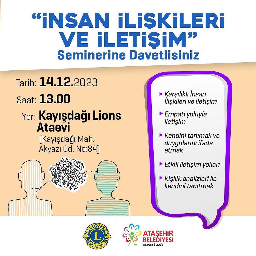 Ataşehir Belediyesi - İnsan İlişkileri ve İletişim Semineri