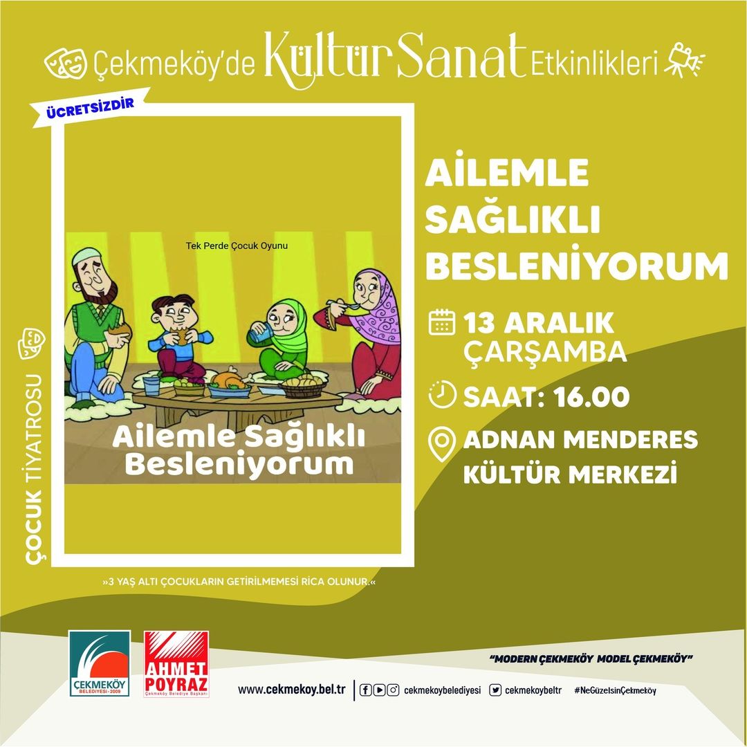 Çekmeköy Belediyesi - Çocuk Tiyatrosu "Ailemle Sağlıklı Besleniyorum"