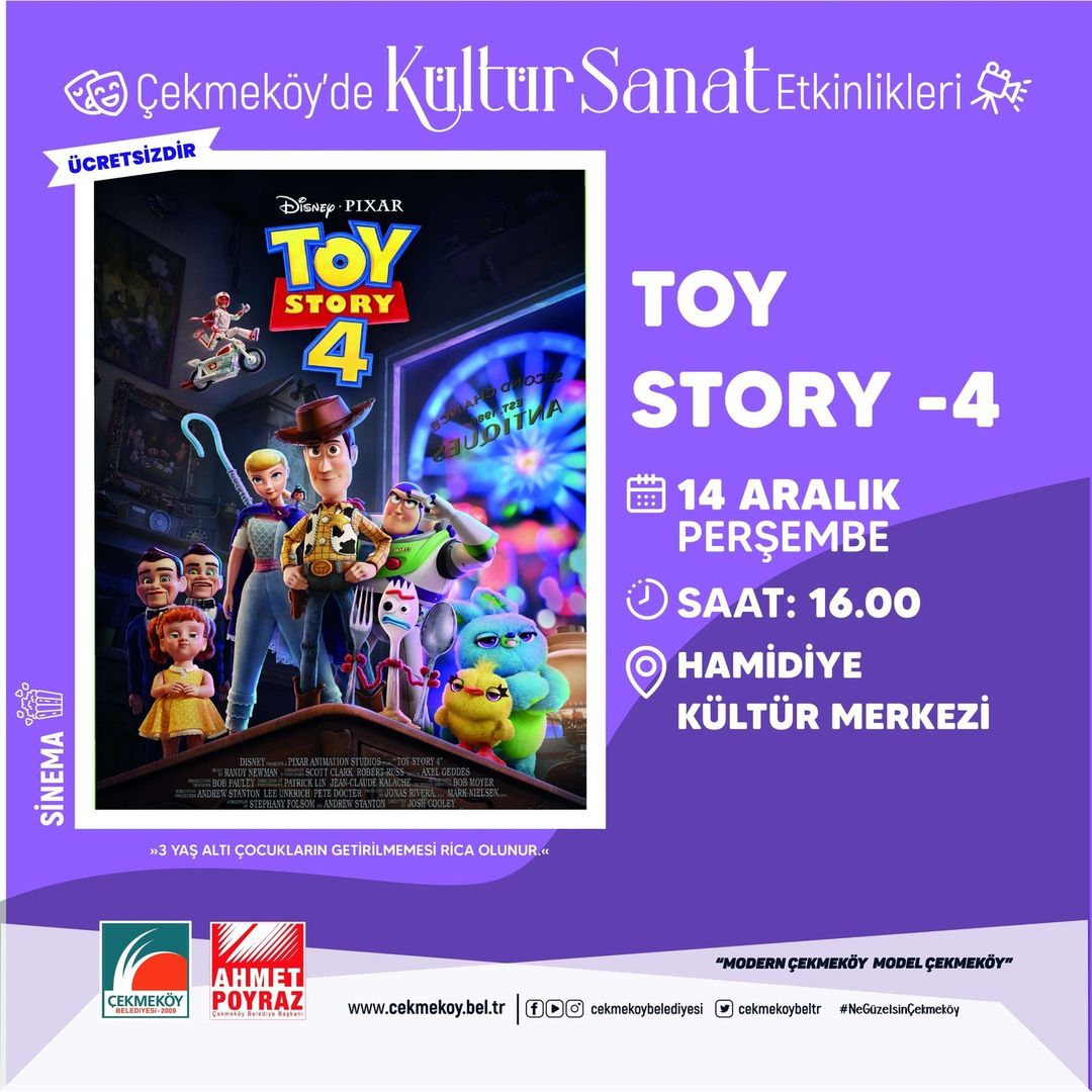 Çekmeköy Belediyesi - Çocuk Sineması "Toy Story 4"