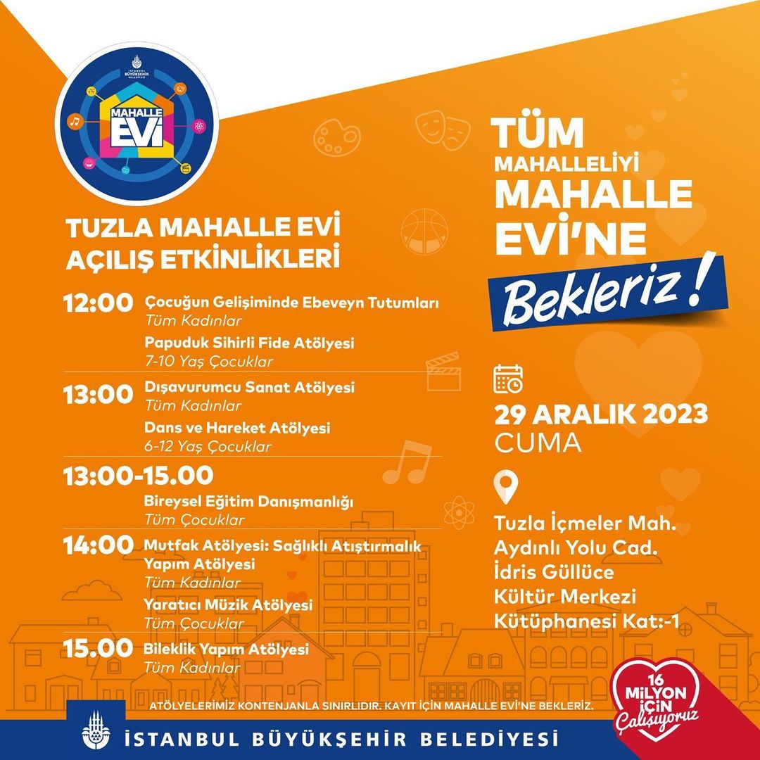 İBB - Tuzla Mahalle Evi Açılış Etkinliği