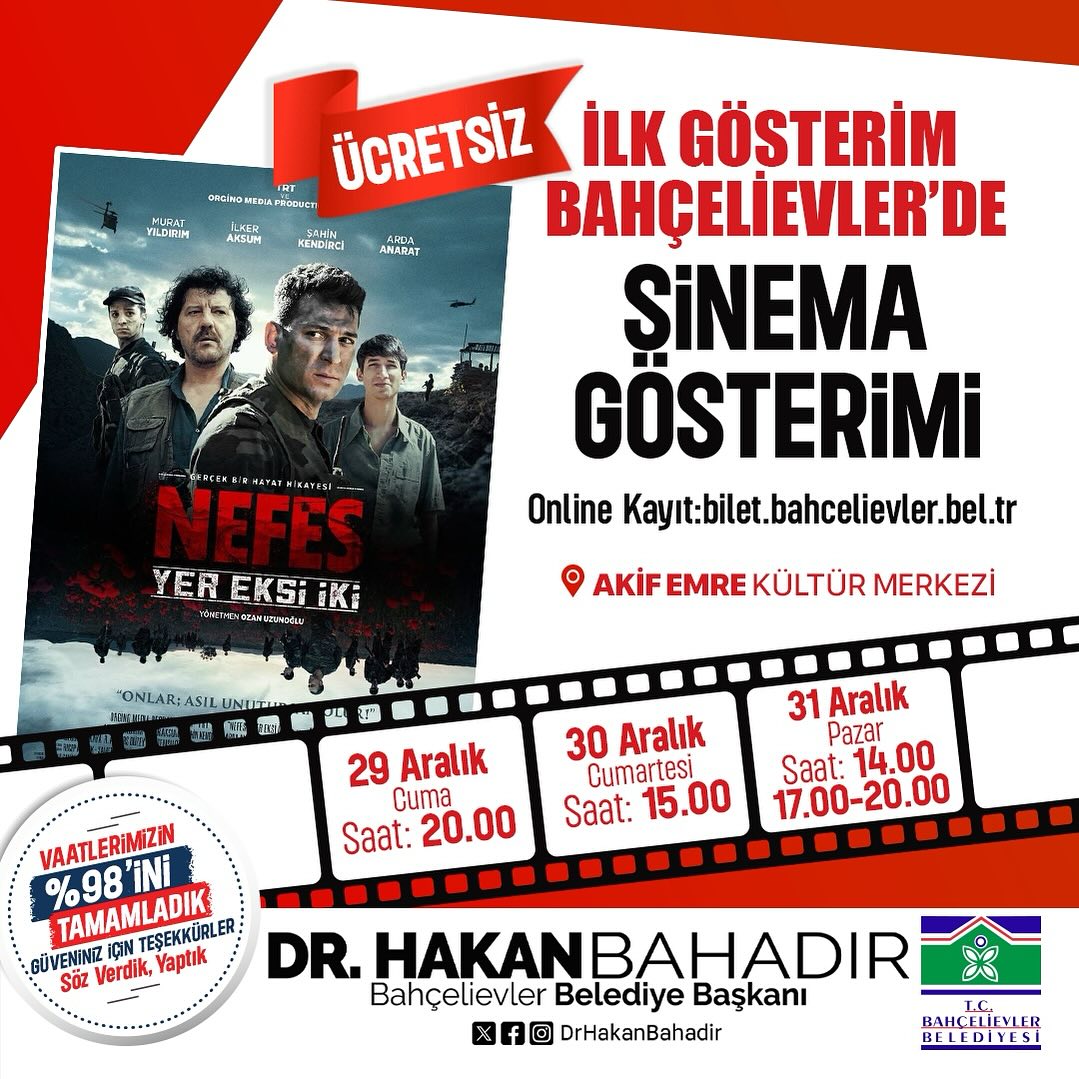 Bahçelievler Belediyesi - Nefes Yer Eksi İki