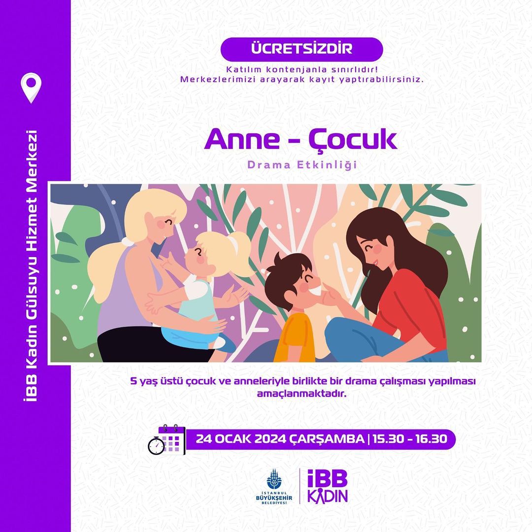 İBB Kadın Gülsuyu Hizmet Merkezi - Anne Çocuk Drama Etkinliği 