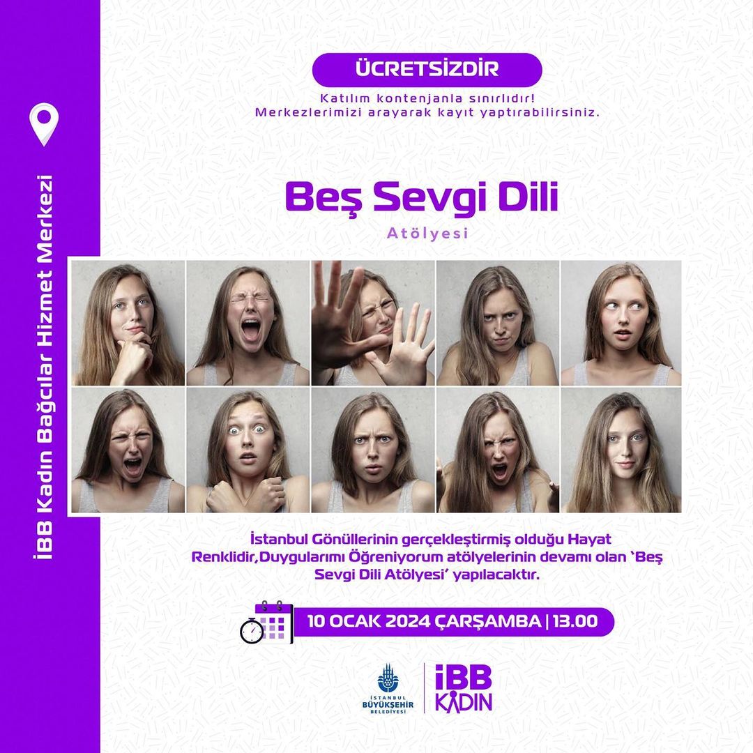 İBB Kadın Bağcılar Hizmet Merkezi - Beş Sevgi Dili Atölyesi 