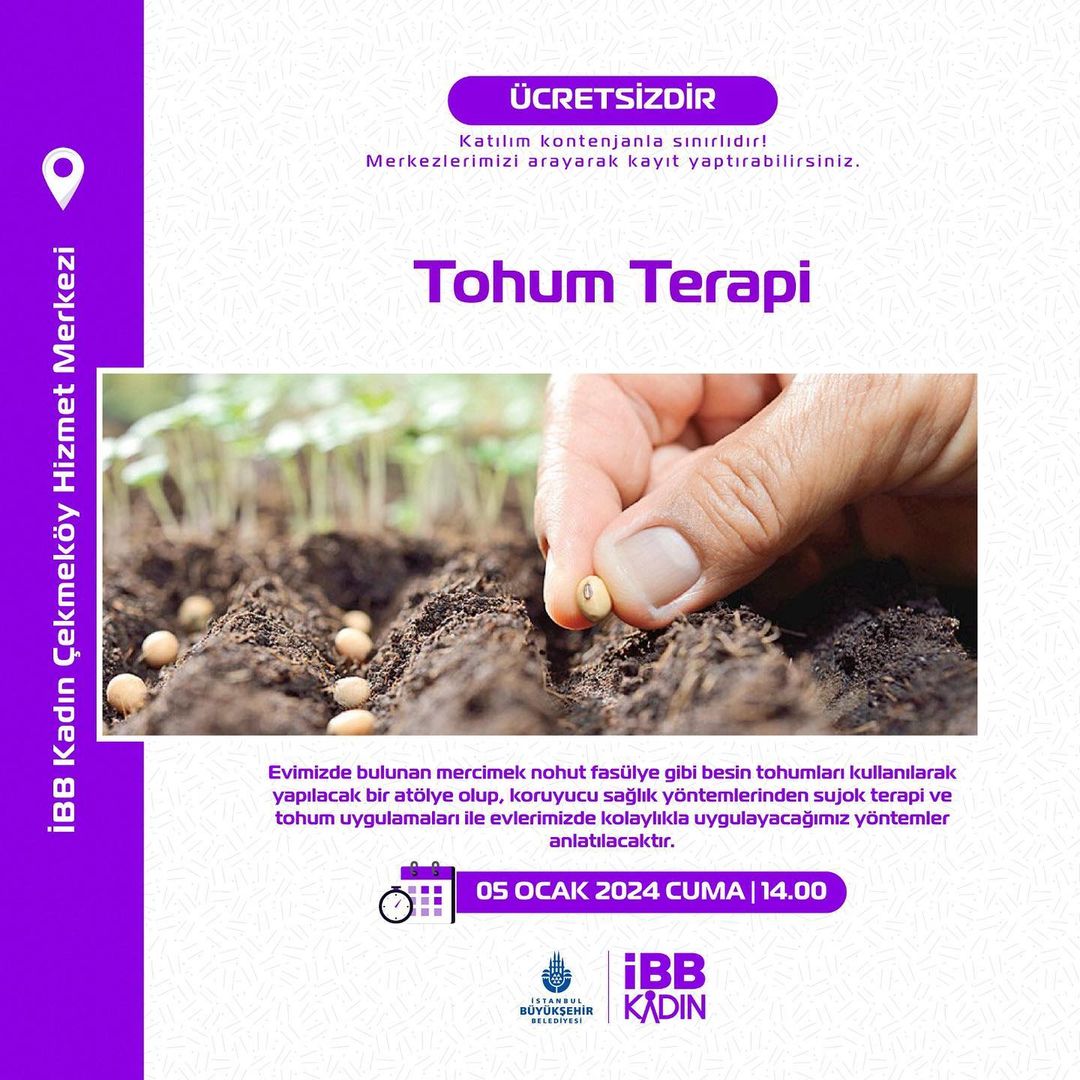 İBB Kadın Çekmeköy Hizmet Merkezi - Tohum Terapi