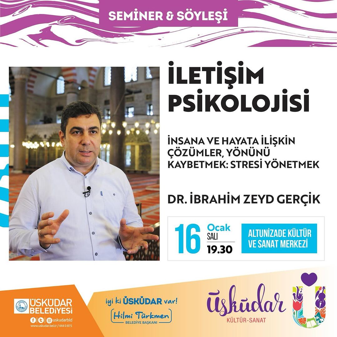 Üsküdar Belediyesi - İletişim Psikolojisi, Seminer & Söyleşi