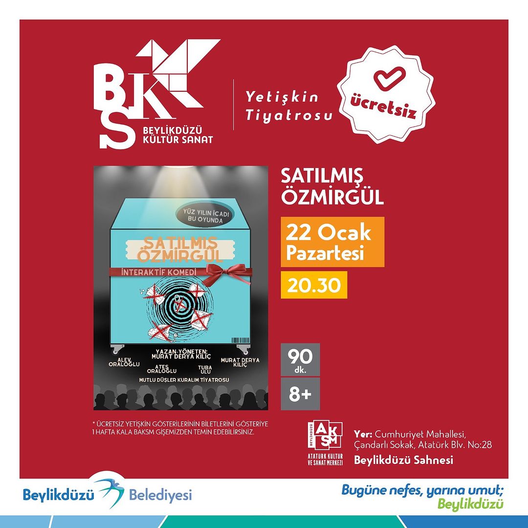 Beylikdüzü Belediyesi - Satılmış Özmirgül, Yetişkin Tiyatrosu