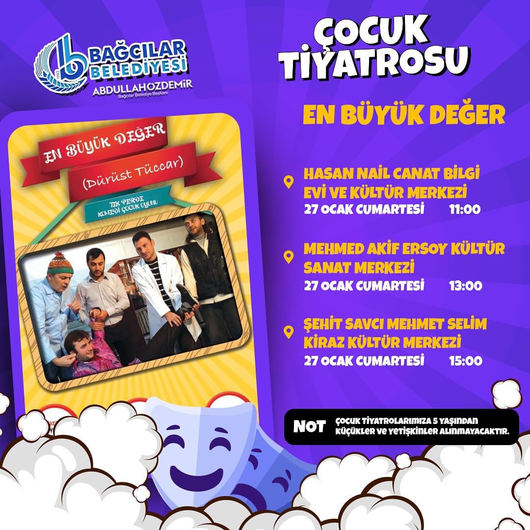Bağcılar Belediyesi - Çocuk Tiyatrosu "En Büyük Değer"