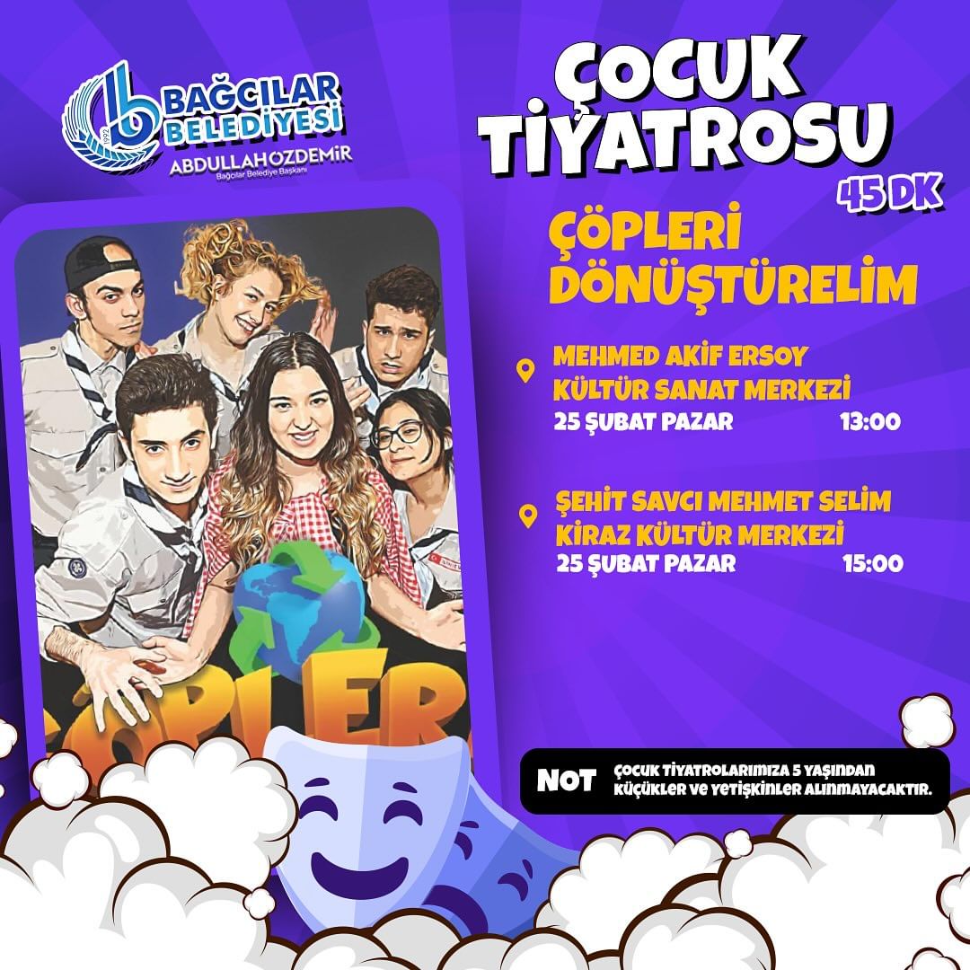 Bağcılar Belediyesi - Çocuk Tiyatrosu "Çöpleri Dönüştürelim"