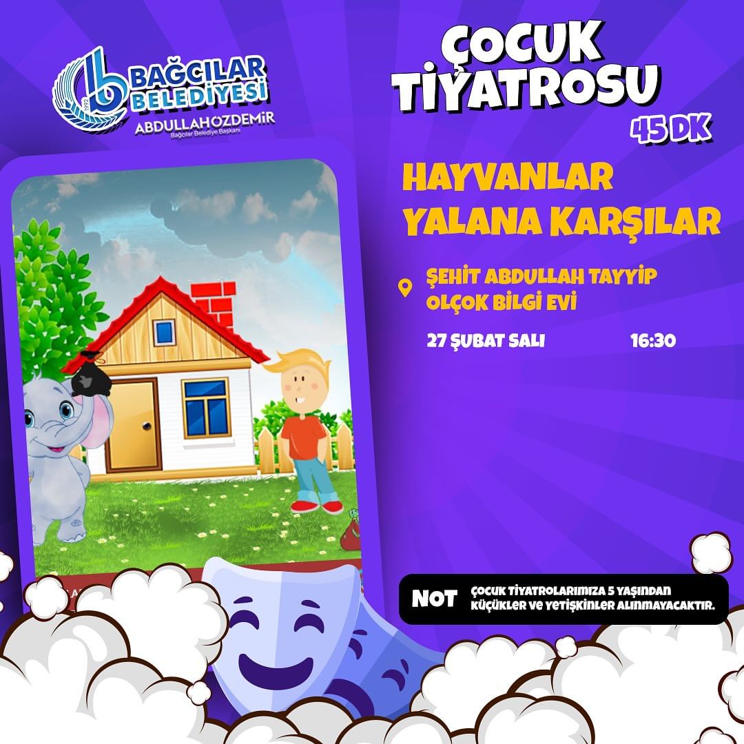 Bağcılar Belediyesi - Çocuk Tiyatrosu "Hayvanlar Yalana Karşılar"