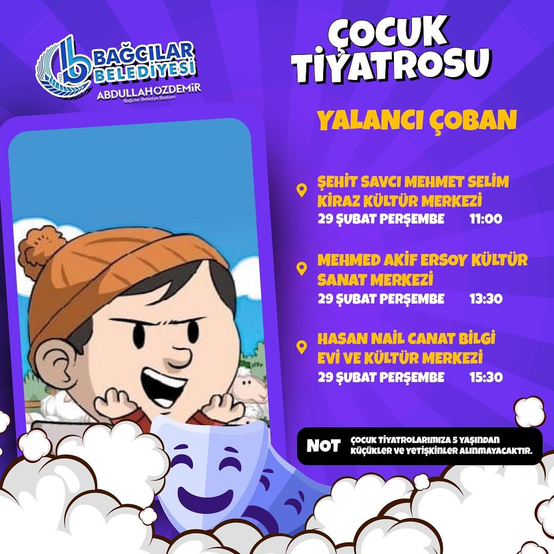 Bağcılar Belediyesi - Çocuk Tiyatrosu "Yalancı Çoban"