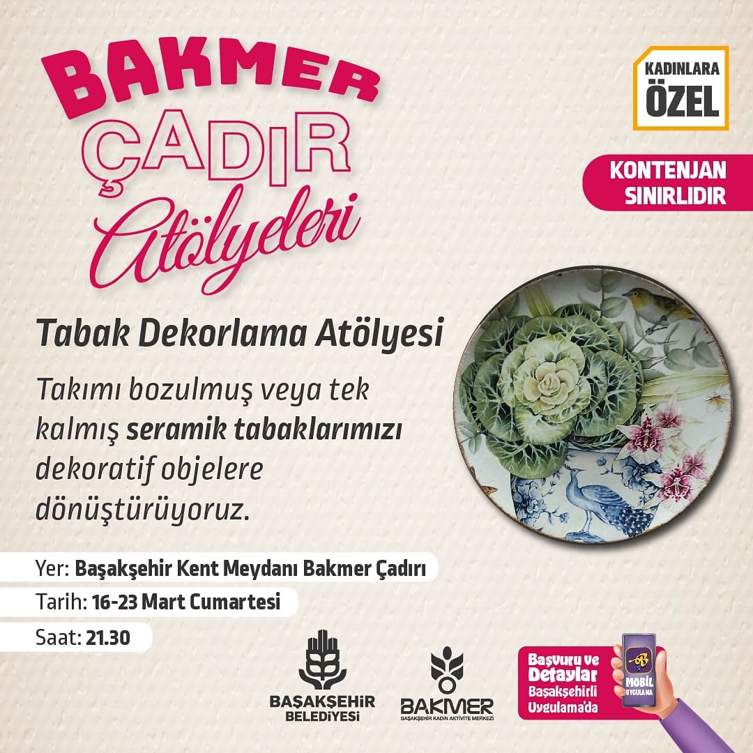 Başakşehir Belediyesi - Bakmer Çadır Atölyeleri