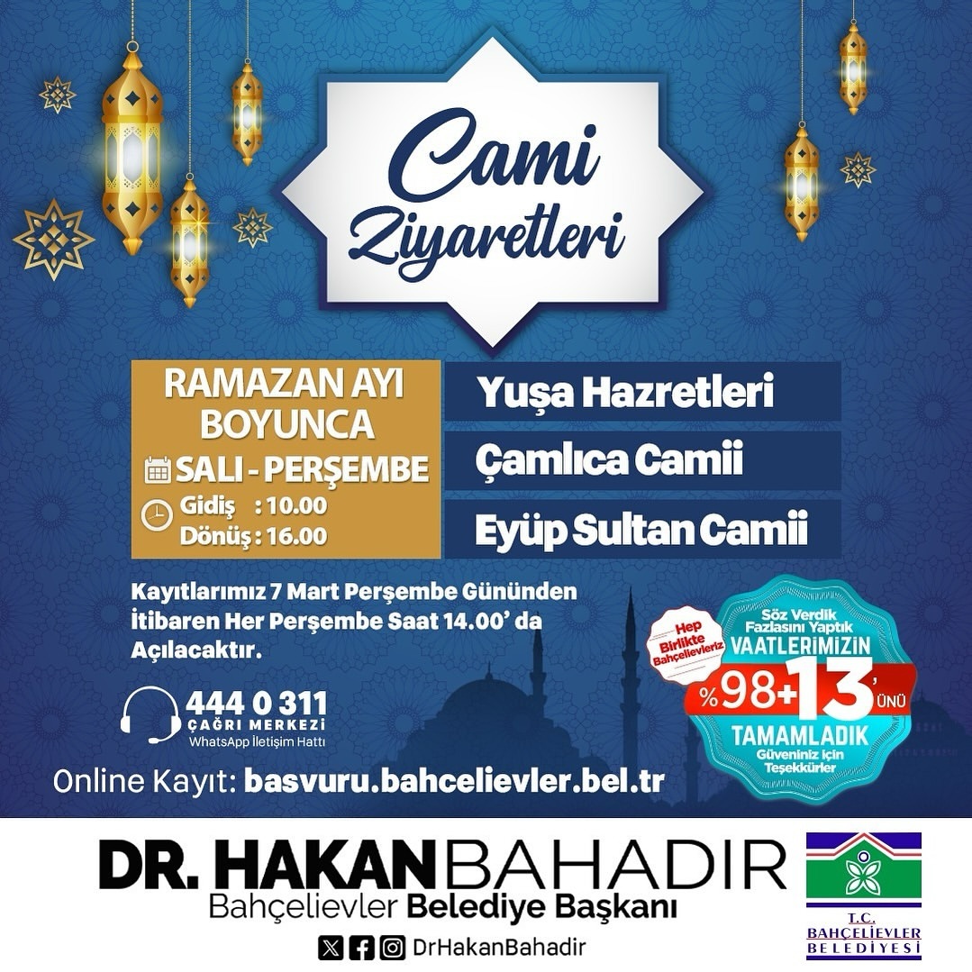 Bahçelievler Belediyesi - Camii Ziyaretleri