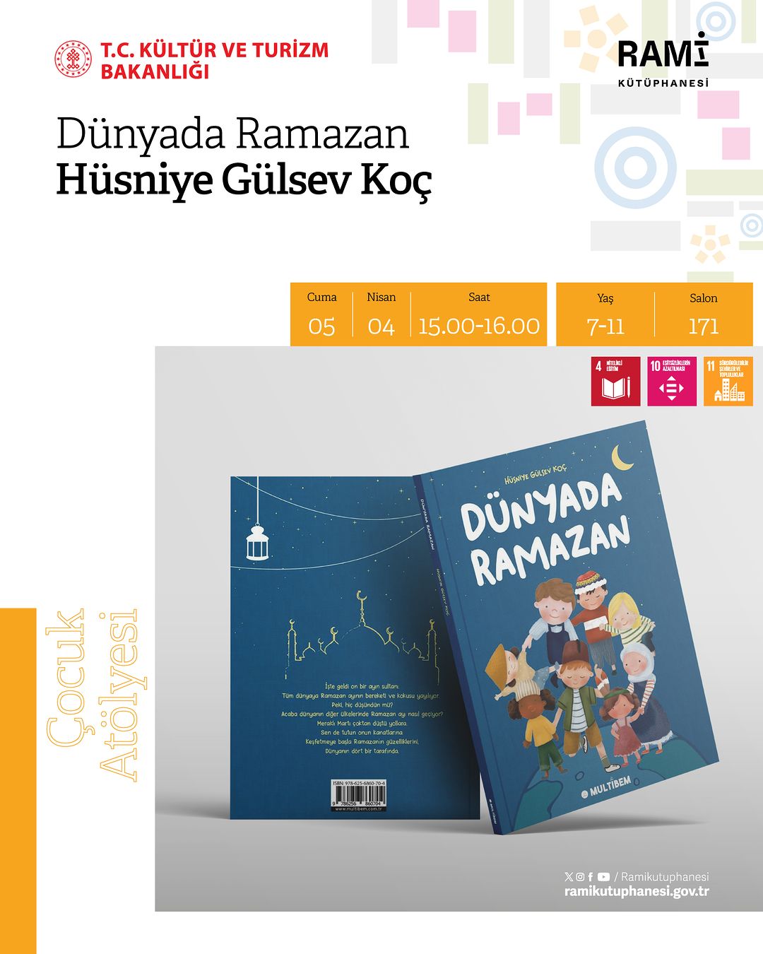Rami Kütüphanesi - Dünyada Ramazan Çocuk Atölyesi: Hüsniye Gülsev Koç