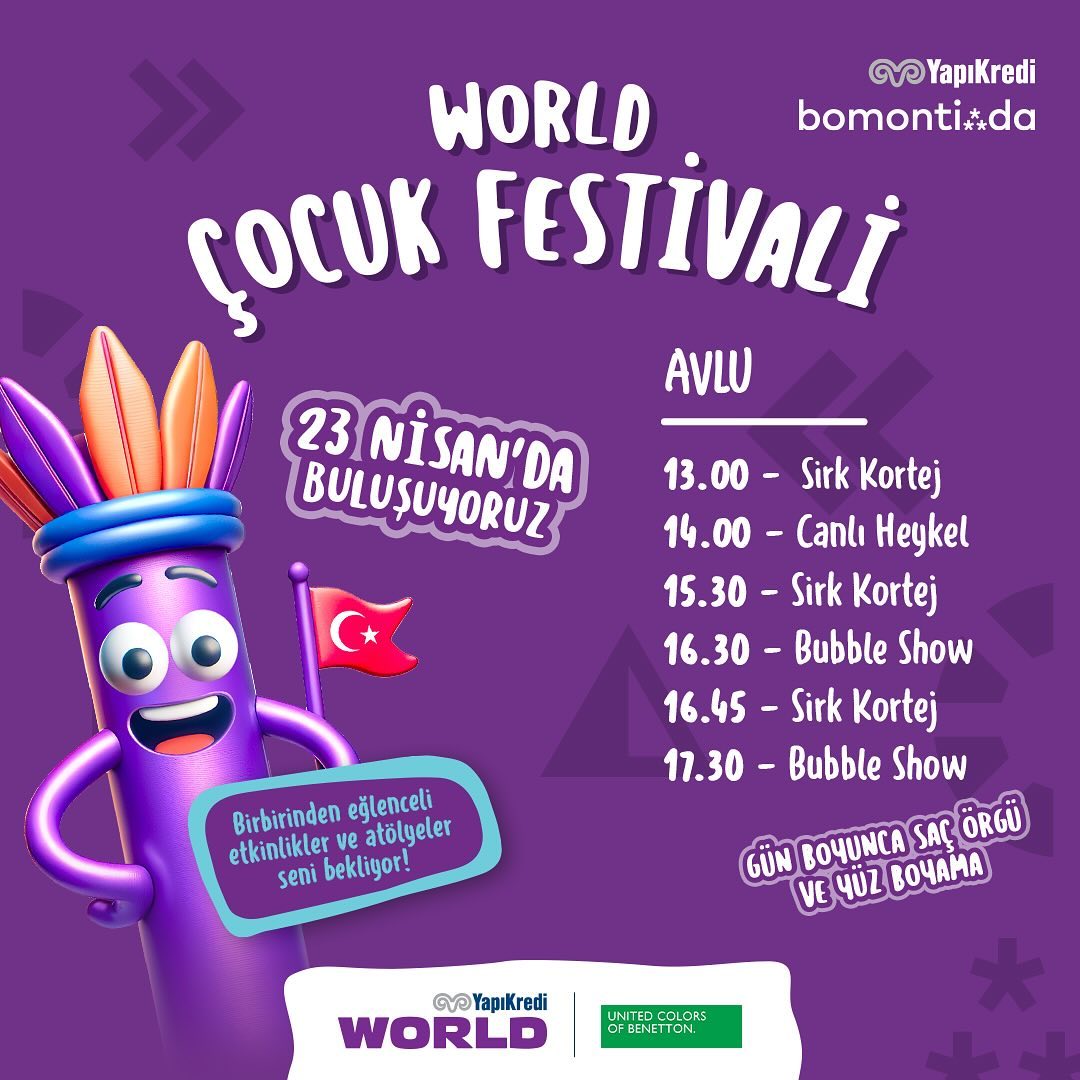 🎉 Yapı Kredi World Çocuk Festivali’ne Hazır mısınız? 🌟