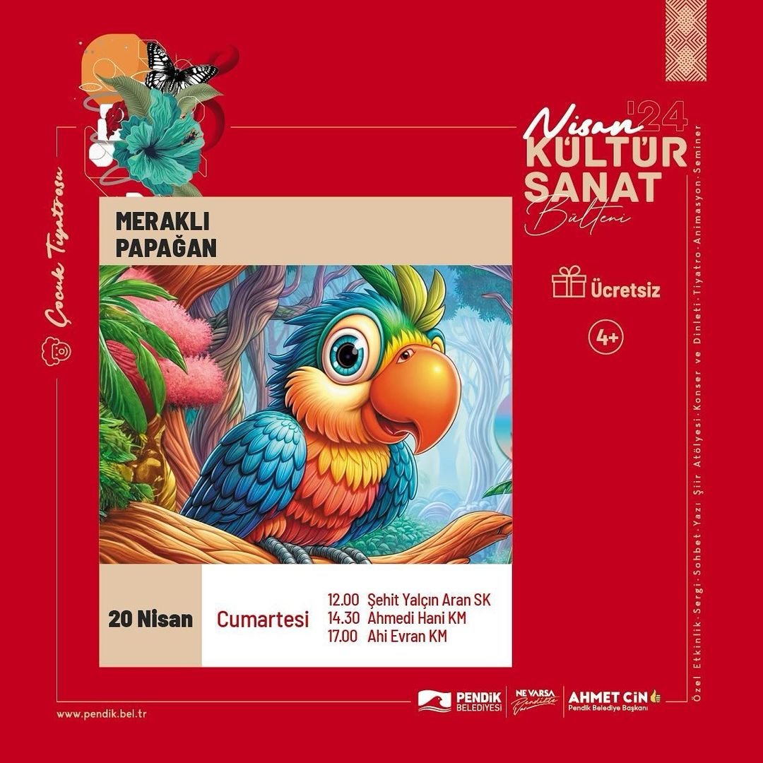 Pendik Kültür Sanat - "Meraklı Papağan" Çocuk Tiyatrosu
