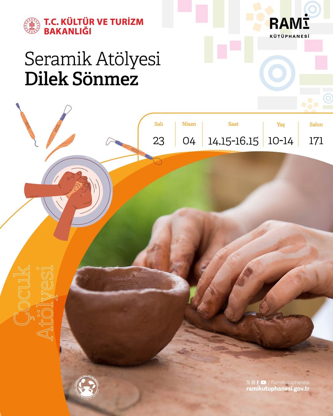 Rami Kütüphanesi - Seramik Çocuk Atölyesi