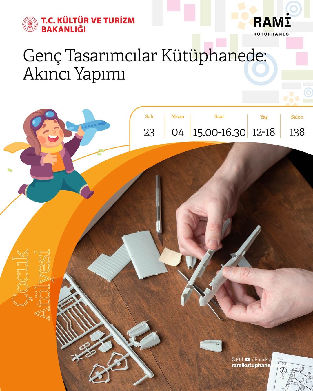 Rami Kütüphanesi - Genç Tasarımcılar Kütüphanede: Akıncı Yapımı Çocuk Atölyesi