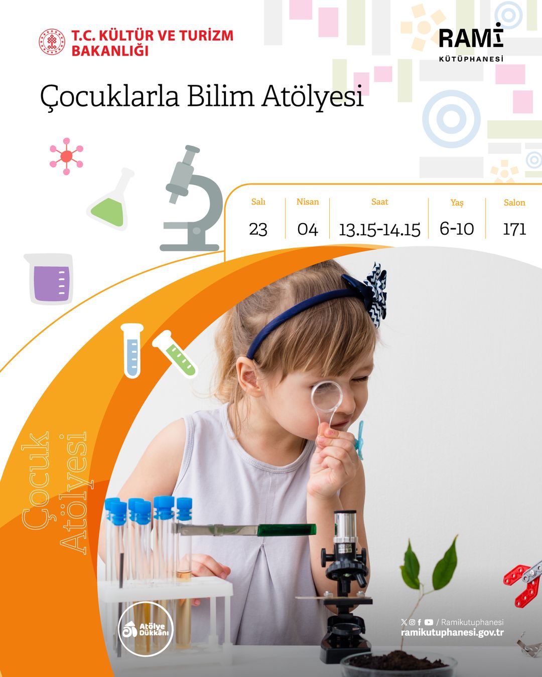 Rami Kütüphanesi - Çocuklarla Bilim Atölyesi