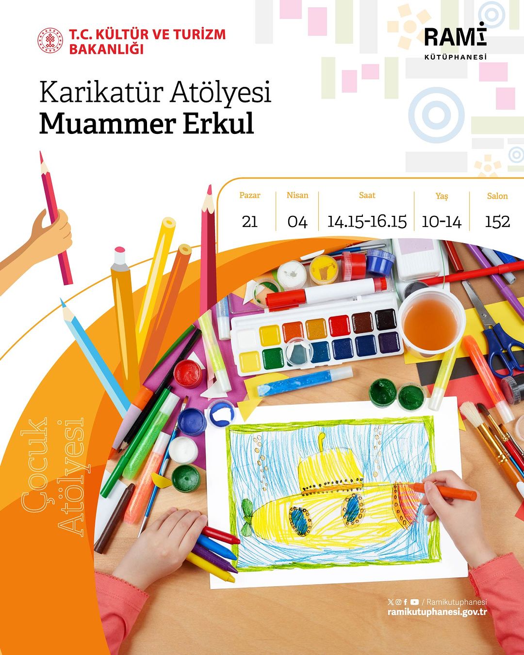Rami Kütüphanesi - Karikatür Çocuk Atölyesi