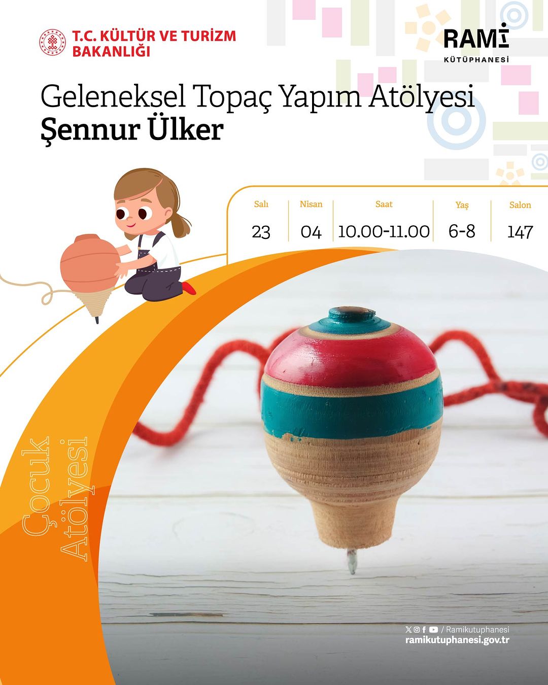 Rami Kütüphanesi - Geleneksel Taopaç Yapımı Çocuk Atölyesi