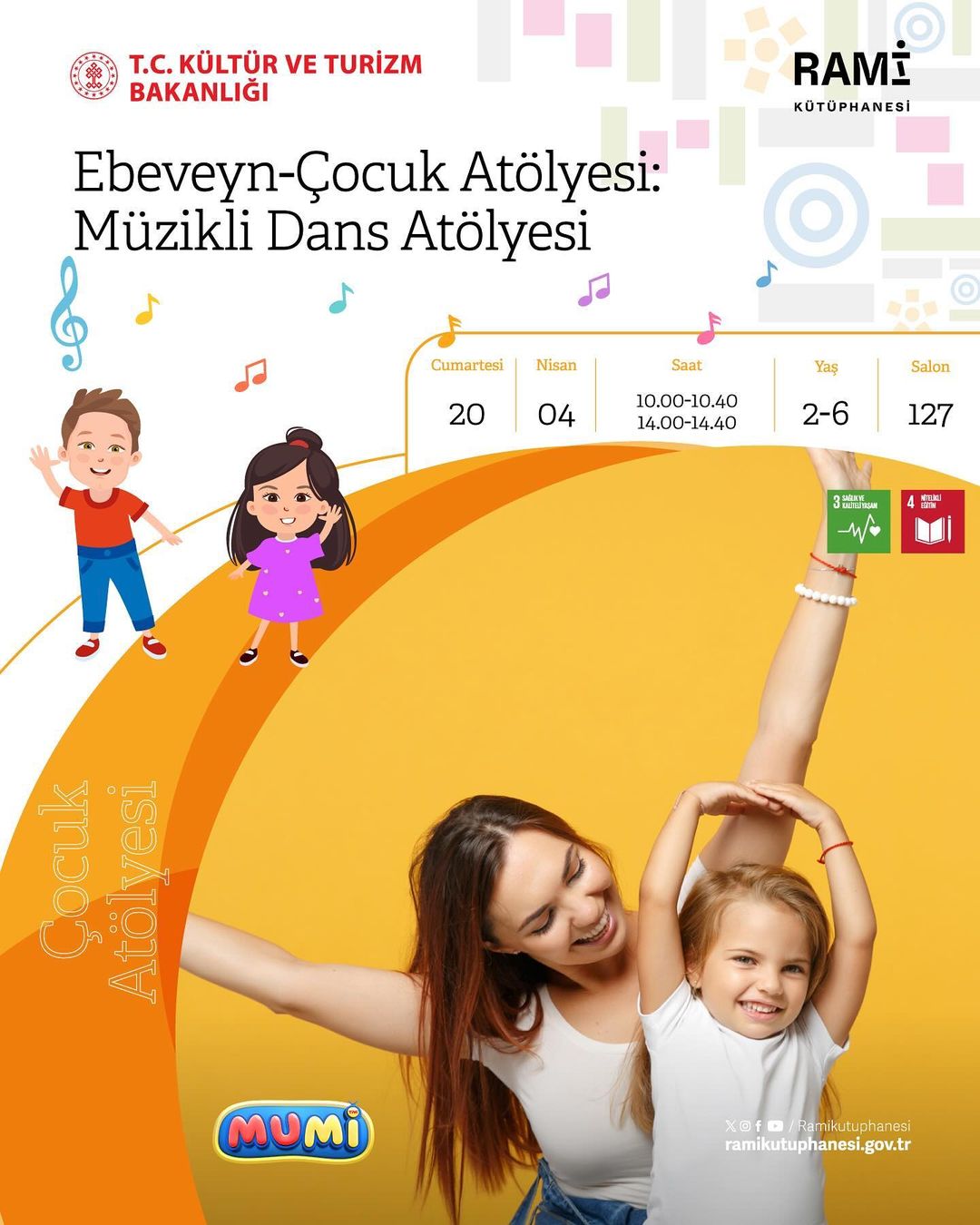 Rami Kütüphanesi - Ebeveyn-Çocuk Atölyesi: Müzikli Dans