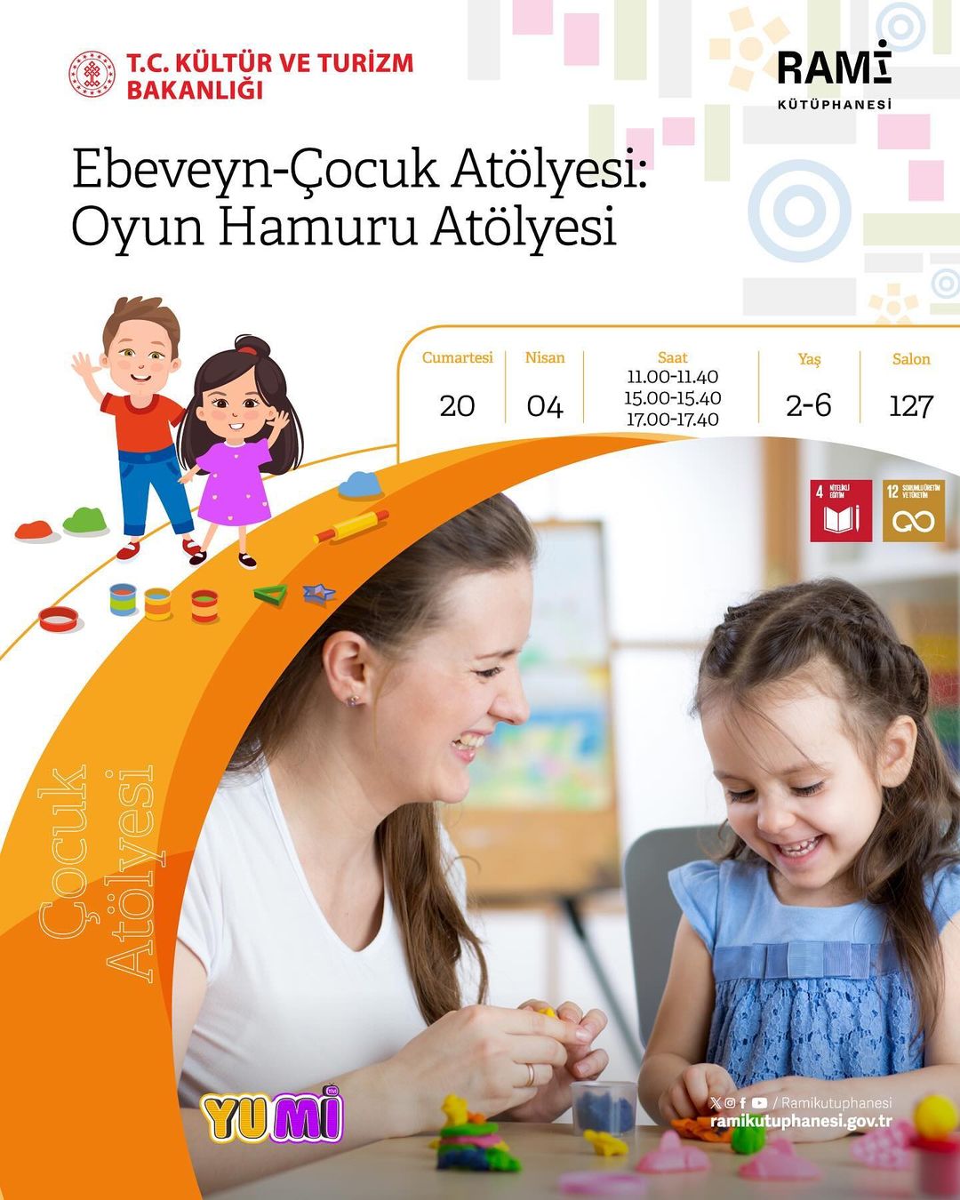 Rami Kütüphanesi - Ebeveyn-Çocuk Atölyesi: Oyun Hamuru