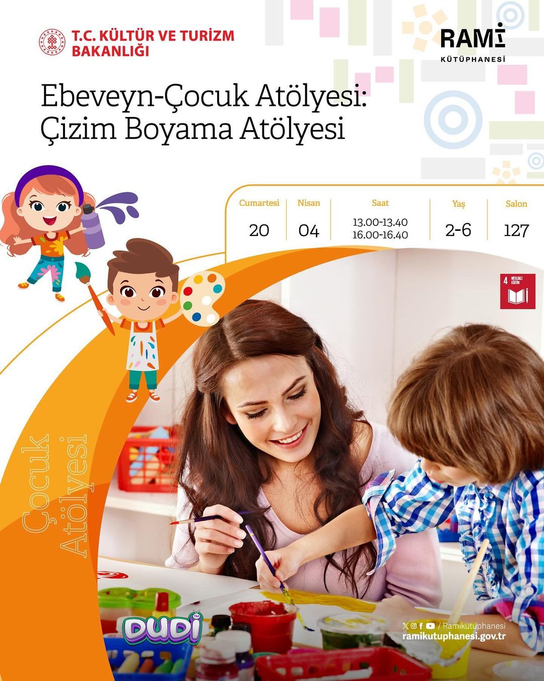 Rami Kütüphanesi - Ebeveyn-Çocuk Atölyesi: Çizim Boyama