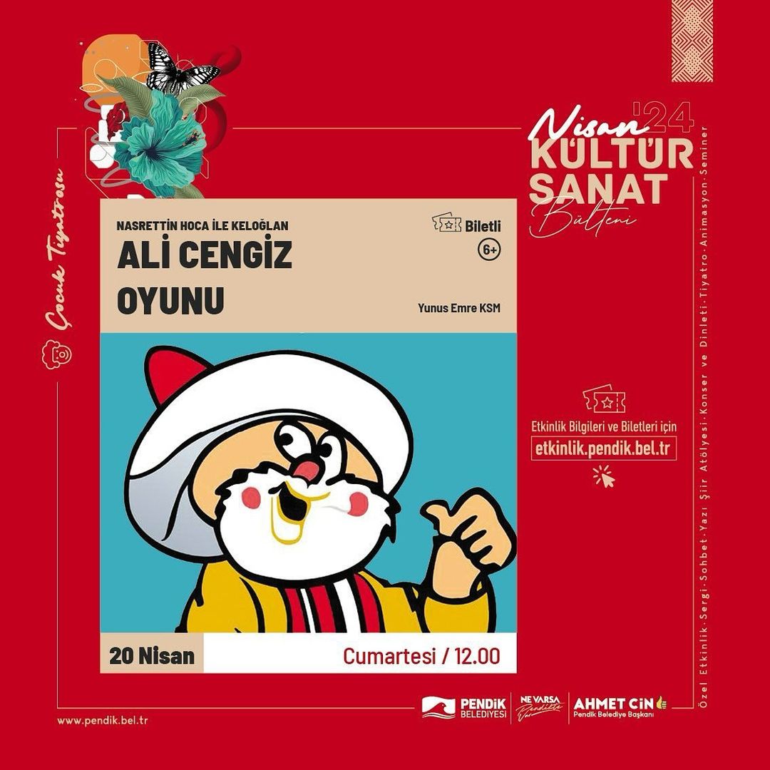 Pendik Kültür Sanat - "Nasreddin Hoca ile Keloğlan: Ali Cengiz Oyunu" Çocuk Tiyatrosu