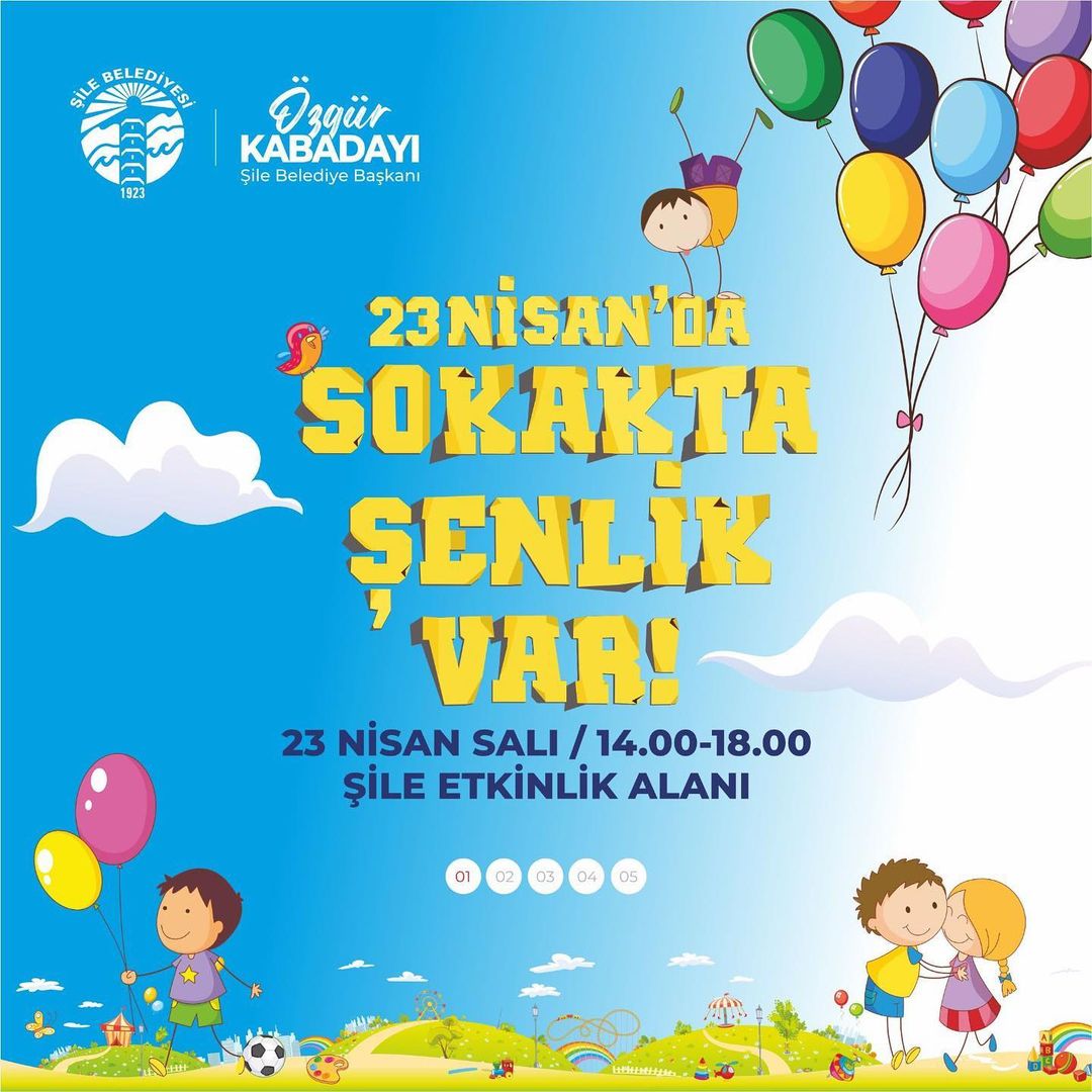 Şile’de 23 Nisan Ulusal Egemenlik ve Çocuk Bayramı coşkusunu hep birlikte yaşıyoruz. 