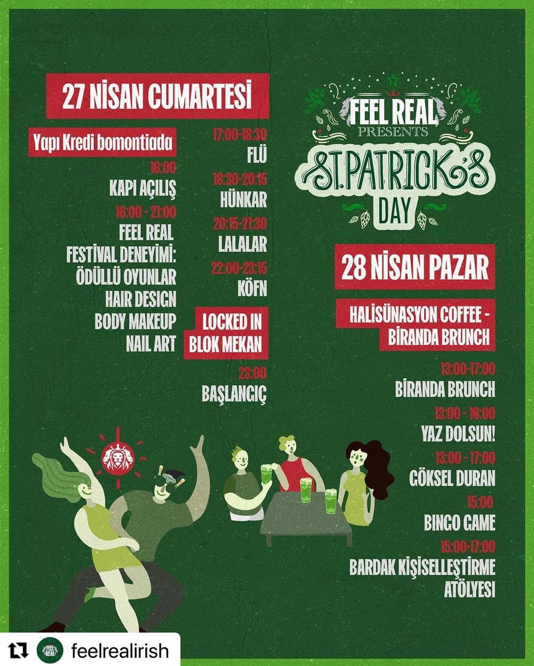 27 ve 28 nisanda bir sürü ücretsiz etkinlik sizleri bekliyor!!